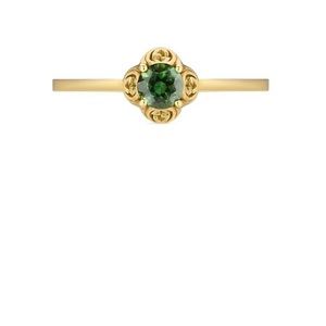 COPY - Gucci Interlocking G 18k ring with tourmaline size 5.75
